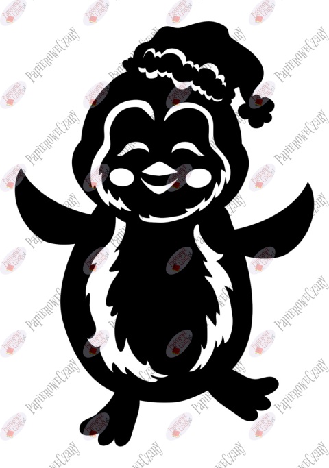 Pingwin 5 Dekoracje z papieru