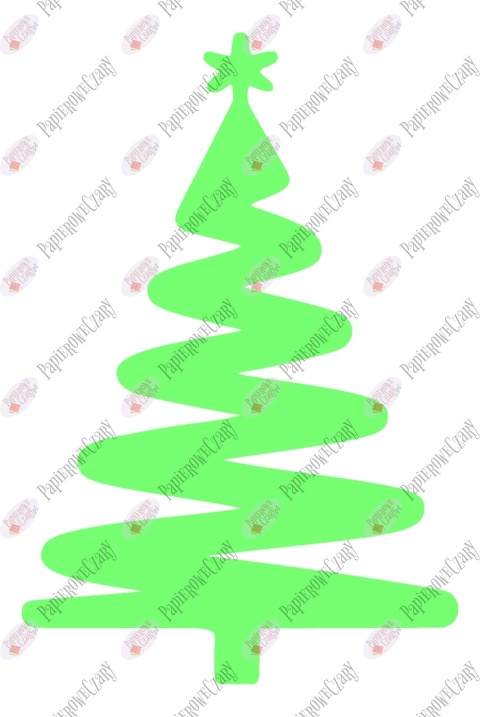 Choinka 9 Zima Dekoracje z papieru