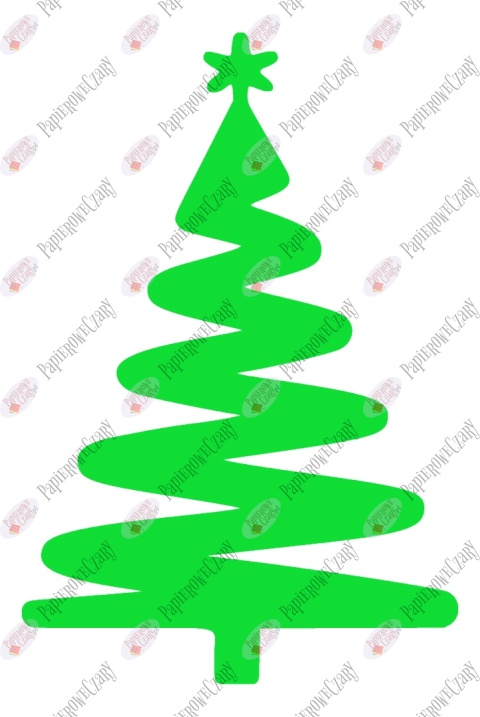 Choinka 9 Zima Dekoracje z papieru