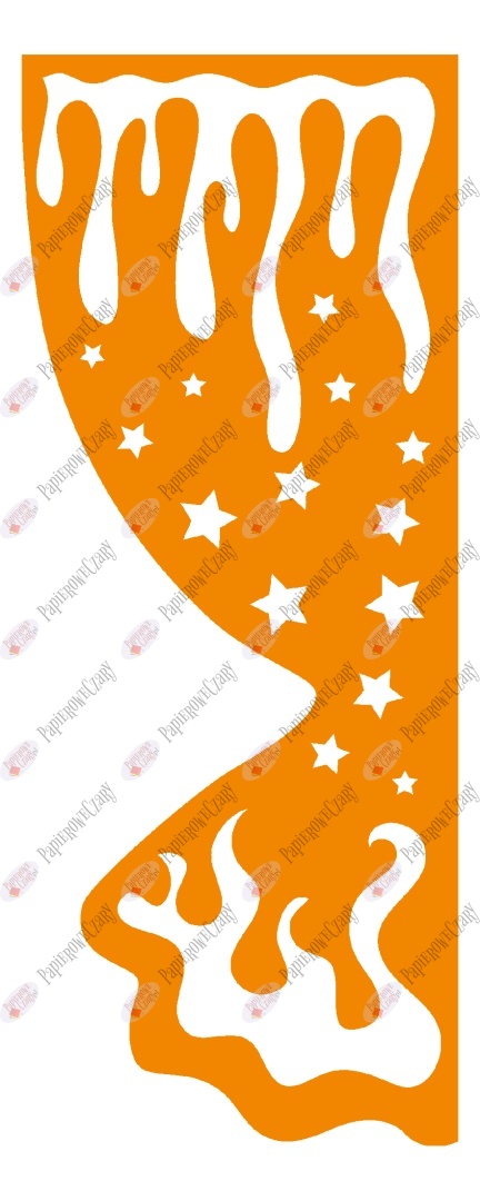 Zasłonka zimowa 4 ZIMA Dekoracje z papieru