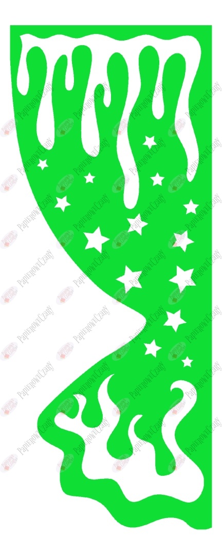 Zasłonka zimowa 4 ZIMA Dekoracje z papieru