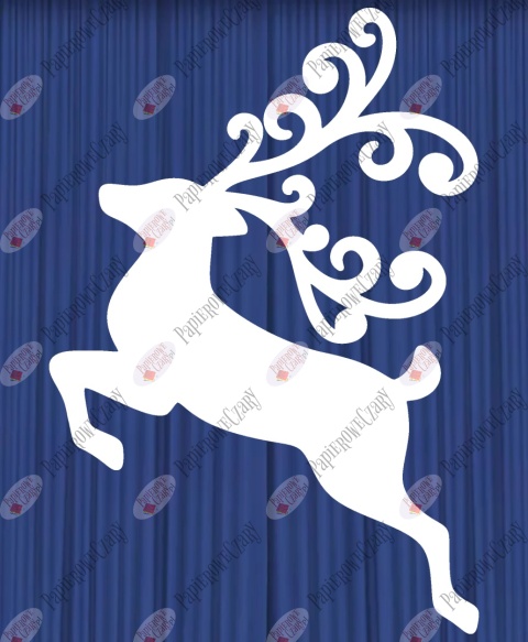 Renifer 5 Dekoracje z papieru