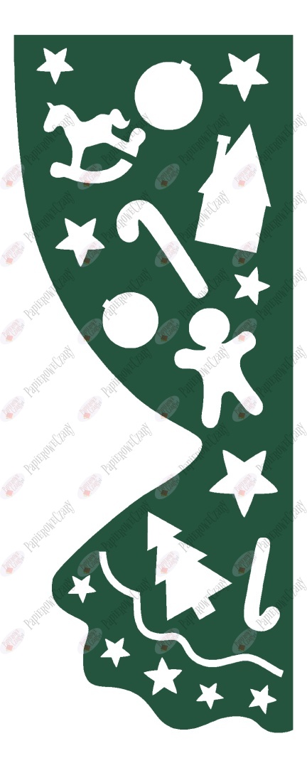 Zasłonka zimowa 5 ZIMA Dekoracje z papieru