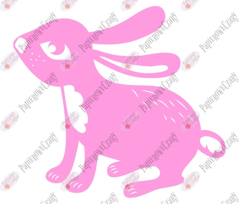 Zając 8 Dekoracje z papieru