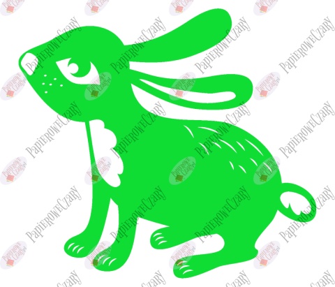 Zając 8 Dekoracje z papieru