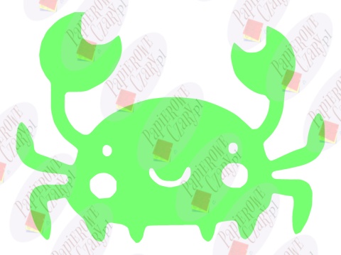 Krab 1 Dekoracje z papieru Krab 1 Dekoracje z papieru