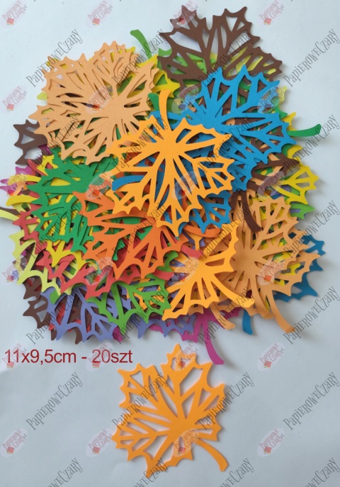 Liść 1 Pakiet Jesień Dekoracje z papieru