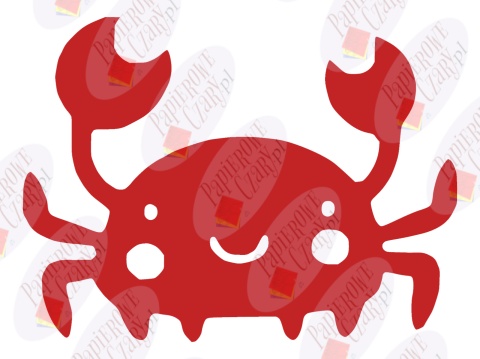 Krab 1 Dekoracje z papieru Krab 1 Dekoracje z papieru