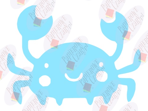 Krab 1 Dekoracje z papieru Krab 1 Dekoracje z papieru