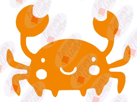 Krab 1 Dekoracje z papieru Krab 1 Dekoracje z papieru