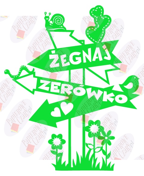 Żegnaj zerówko 1 Dekoracje z papieru