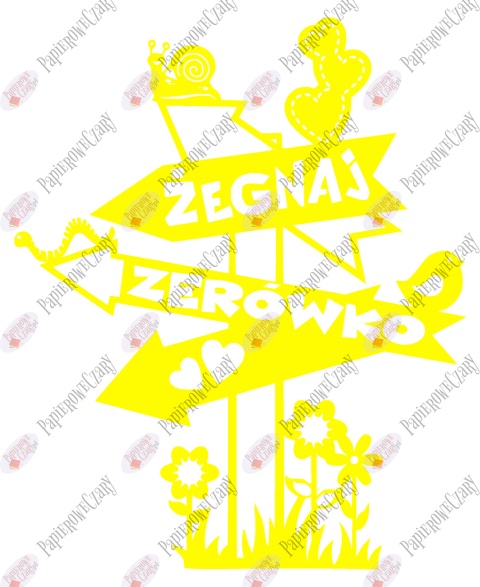 Żegnaj zerówko 1 Dekoracje z papieru