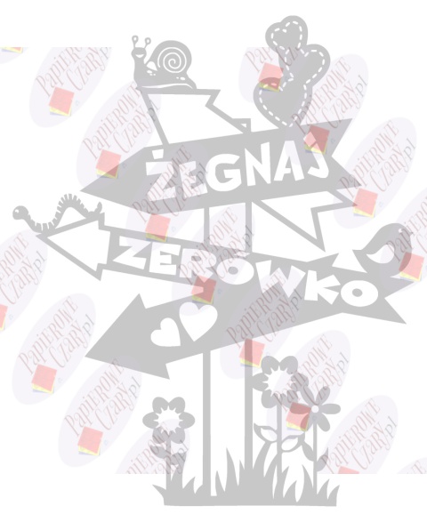 Żegnaj zerówko 1 Dekoracje z papieru