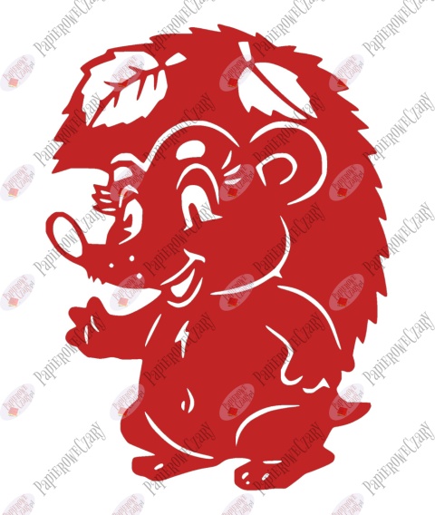 Jeż 2 Dekoracje z papieru Jeż 2 Dekoracje z papieru