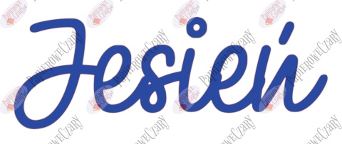 Napis Jesień 1 Dekoracje z papieru