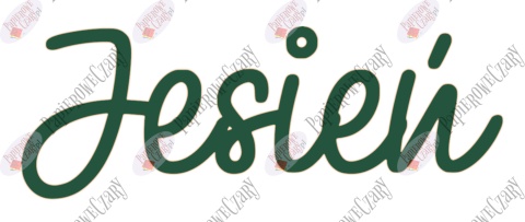 Napis Jesień 1 Dekoracje z papieru