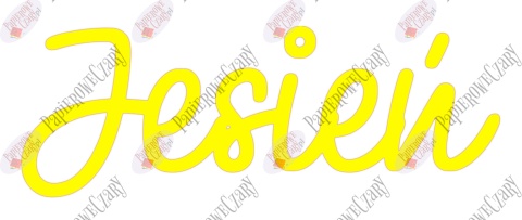 Napis Jesień 1 Dekoracje z papieru