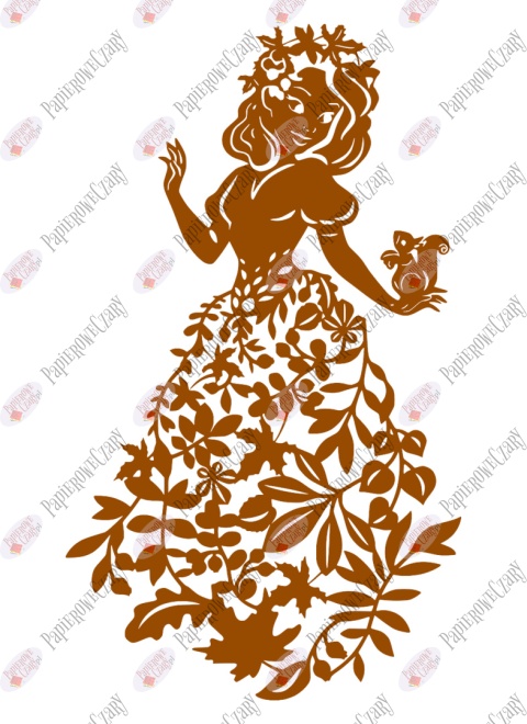 Pani Jesień 3 Dekoracje z papieru Pani Jesień 3 Dekoracje z papieru