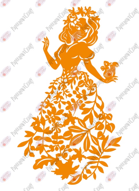 Pani Jesień 3 Dekoracje z papieru Pani Jesień 3 Dekoracje z papieru