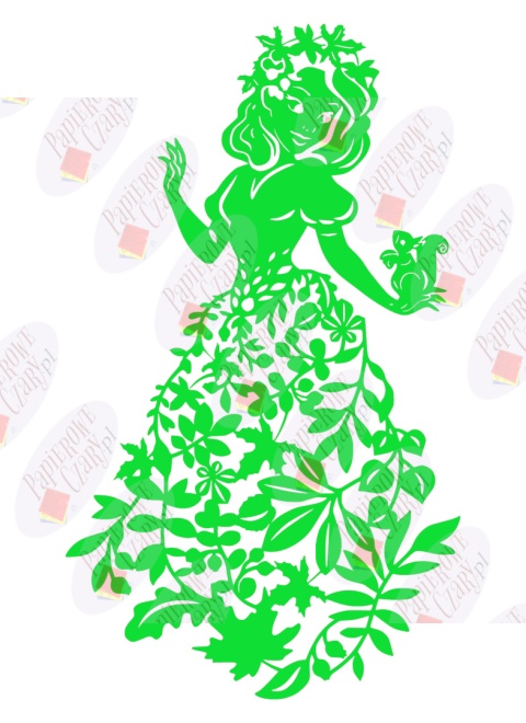 Pani Jesień 3 Dekoracje z papieru Pani Jesień 3 Dekoracje z papieru