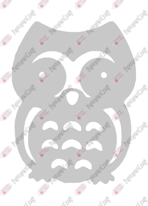Sowa 2 Dekoracje z papieru