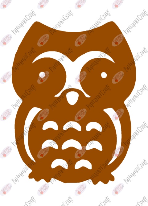 Sowa 2 Dekoracje z papieru