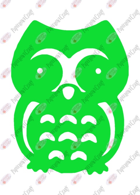 Sowa 2 Dekoracje z papieru