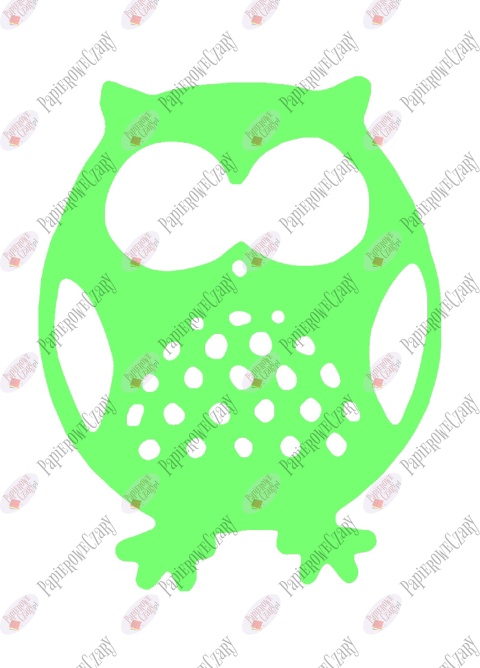 Sowa 3 Dekoracje z papieru