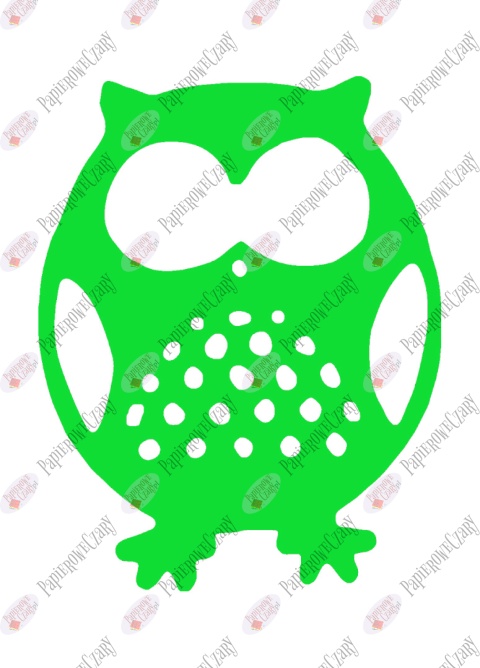 Sowa 3 Dekoracje z papieru