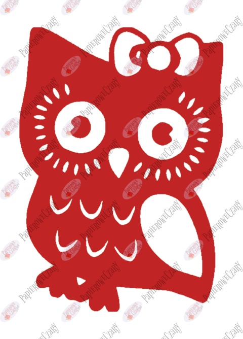 Sowa 5 Dekoracje z papieru