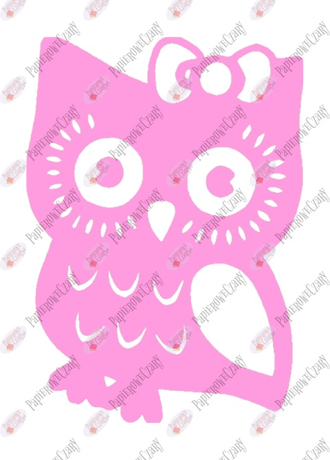 Sowa 5 Dekoracje z papieru