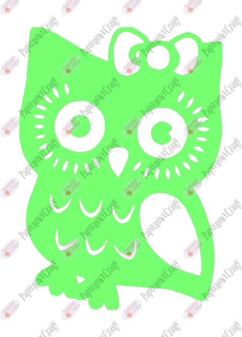 Sowa 5 Dekoracje z papieru