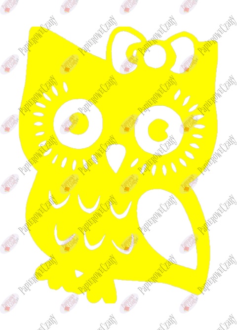 Sowa 5 Dekoracje z papieru
