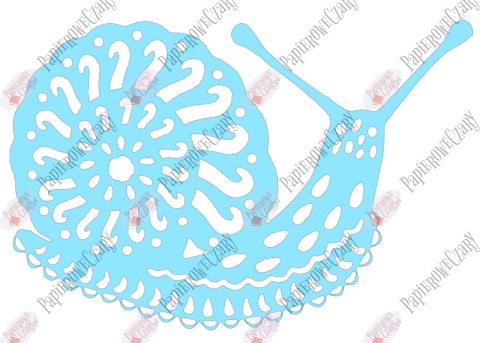 Ślimak 1 Dekoracje z papieru