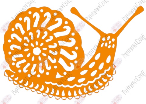 Ślimak 1 Dekoracje z papieru