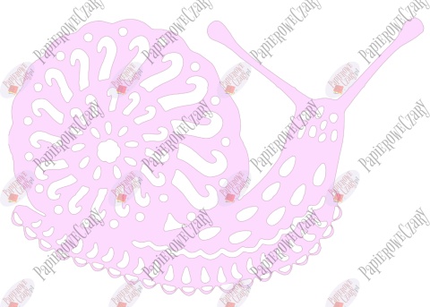 Ślimak 1 Dekoracje z papieru