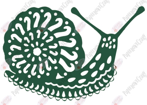 Ślimak 1 Dekoracje z papieru