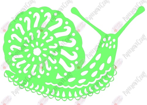 Ślimak 1 Dekoracje z papieru