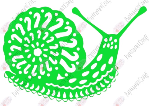 Ślimak 1 Dekoracje z papieru