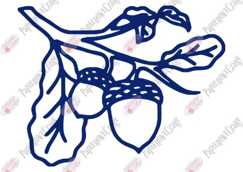 Żołędź 3 Dekoracje z papieru