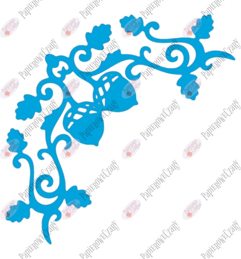 Żołędź 4 Dekoracje z papieru