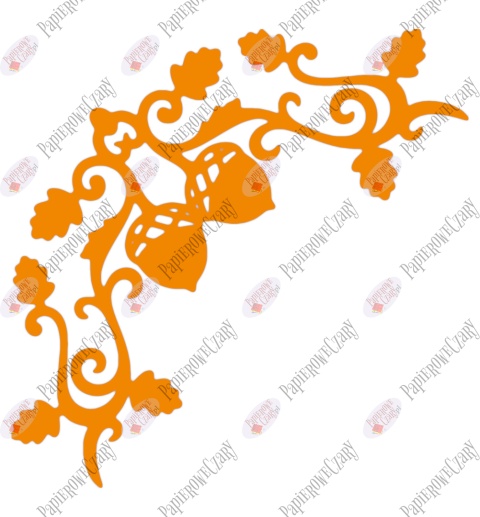 Żołędź 4 Dekoracje z papieru